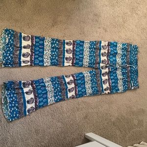 American ear flare boho pants